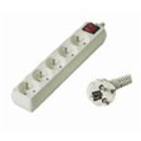 PremiumCord prodlužovací přívod 230V, 2m, 5 zásuvek, vypínač