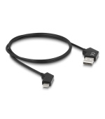 Delock Kabel ze zástrčky USB 2.0 Typ-A na zástrčku USB Type-C™, otočný, s funkcí rychlého nabíjení 60 W, 1,2 m
