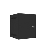LANBERG RACKOVÁ SKŘÍŇ 10" PRO MONTÁŽ NA STĚNU 6U/280X310 PRO VLASTNÍ MONTÁŽ S KOVOVÝMI DVEŘMI ČERNÁ  (PLOCHÉ BALENÍ)