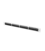 PATCH PANEL 24 PORTŮ 1U 19" CAT.6 UTP ŠEDÝ LANBERG