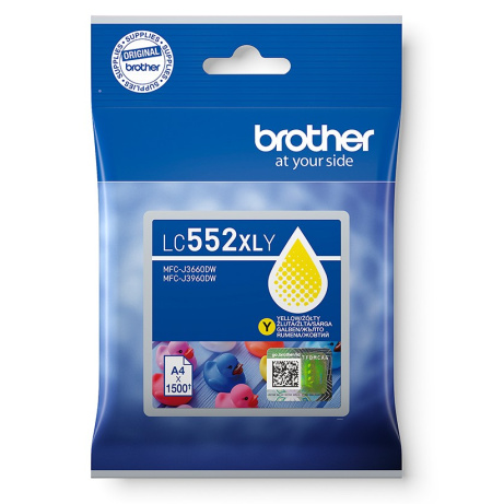 Brother LC-552XLY - inkoust žlutý XL