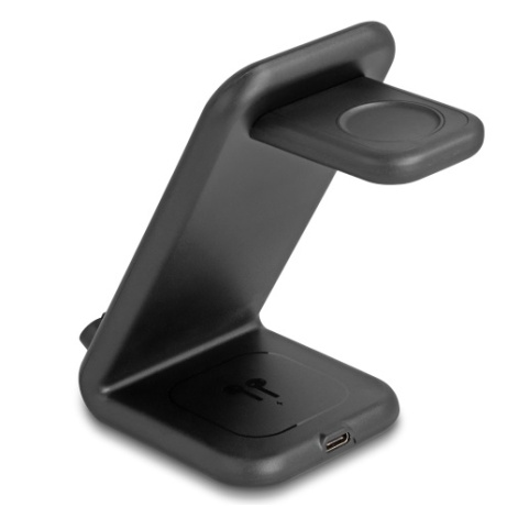 Delock Bezdrátová nabíječka 3 v 1 se 2 nabíjecími cívkami 5 W / 5 W / 15 W