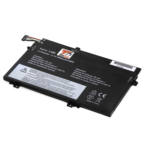 Baterie T6 Power pro Lenovo ThinkPad L480, L490, L580, L590, L15 Gen 1, 4050mAh, 45Wh, 3cell, Li-Pol