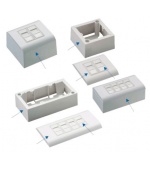 DATACOM Modul.dat.zásuvka UTP CAT5E 4xRJ45 na i pod omítku