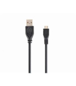 GEMBIRD Kabel - USB A/M na USB micro B/M, USB 2.0, zlacené kontakty, HQ, 3 m