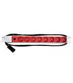 Napájecí panel PDU 19",8xČSN,1xC14,10A,1U,kabel 2m