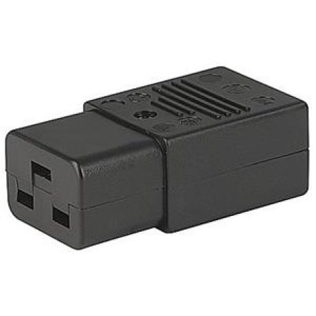 PremiumCord konektor IEC C19, 16A, černý