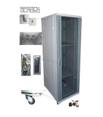 OCRACK 19" OCC-25U-61SBK rozvaděč stojanový 25U/600x1000 skleněné dveře - černý