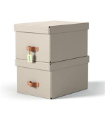 LEITZ úložný box, karton, velikost M, 2 ks béžový