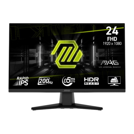 MSI MAG/242F/23,8"/IPS/FHD/200Hz/0,5ms/Černá/3R