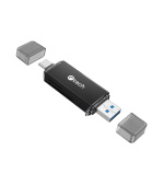 Čtečka karet C-tech UCR-02-AL, USB 3.0 TYPE A/ TYPE C, SD/micro SD