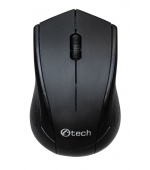 C-TECH WLM-07/Kancelářská/Optická/1 200 DPI/Bezdrátová USB/Černá