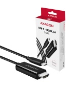 AXAGON RVC-HI2C, USB-C -> HDMI 2.0 redukce / kabel 1.8m, 4K/60Hz