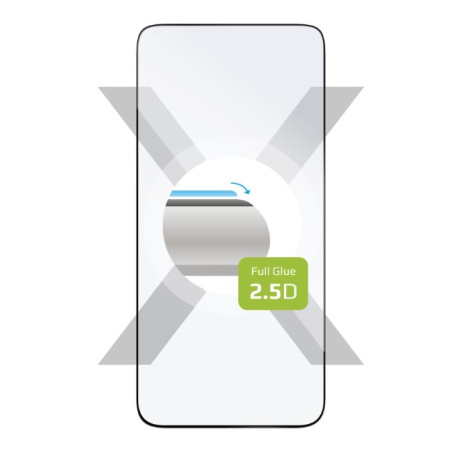 Ochranné tvrzené sklo FIXED Full-Cover pro Samsung Galaxy S24/S25, lepení přes celý displej, černé
