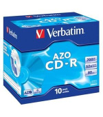 VERBATIM CD-R AZO 700MB, 52x, jewel case 10 ks