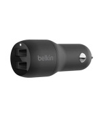 Belkin BOOST CHARGE™ 24W Duální USB-A nabíječka do auta, černá