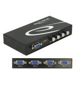 Delock VGA Switch 4-portový, manuální, obousměrný