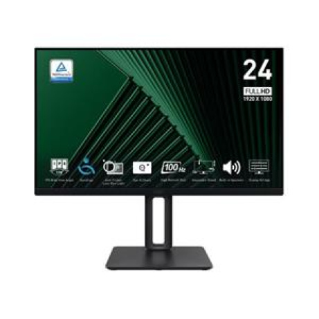 MSI monitor PRO MP245PG 23,8" IPS/FHD/100Hz/1ms/HDMI/DP/VGA/výšk.nastavitelný/pivot/černá