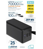 PLATINET POWER BANK 70000 MAH 20W PD