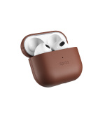Epico Leather Case Airpods 3 - hnědá