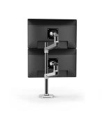ERGOTRON LX Dual Stacking Arm, Tall Pole, stolní ramena pro 2 lcd. max. 40", flexibilní , leštěný hliník