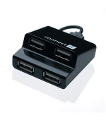 CONNECT IT USB hub 4 porty STEP - černý