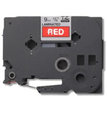 Brother - TZe-435, červená / bílá (12mm, laminovaná)
