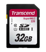 Transcend 32GB SDHC220 (Class 10) UHS-I U1 SuperMLC paměťová karta, 95 MB/s R, 80 MB/s W