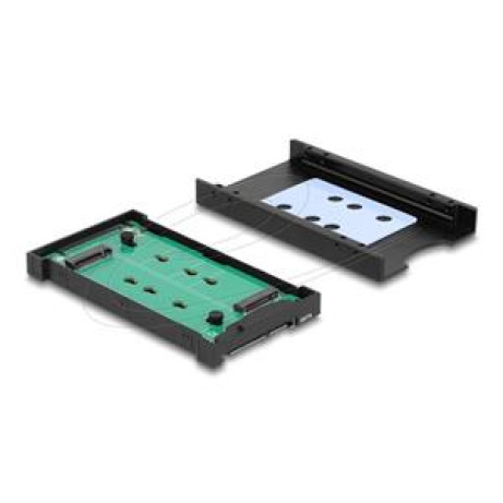 Delock Převodník M.2 Key M NVMe SSD na U.2 nebo M.2 Key B SATA SSD na SATA - beznástrojový