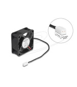 Delock Axiální ventilátor: 5 V DC, 60 x 60 x 25 mm, černý