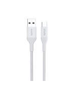 Epico Braided Cable 1,2m USB-C to USB-A - bílá