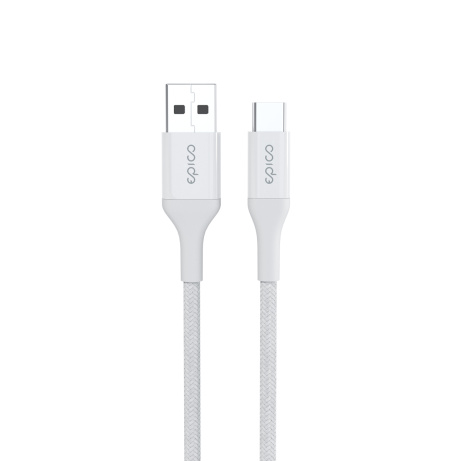 Epico Braided Cable 1,2m USB-C to USB-A - bílá