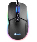 C-TECH Dawn/Herní/Optická/Pro praváky/6 400 DPI/Drátová USB/Černá