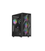 Počítačová skříň Genesis DIAXID 605 ARGB/Midi Tower/Transpar./Černá