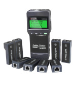 W-Star Tester kabelů WSNF8108M, RJ45, testuje délku kabelů, chyby na vedení, až 8 přijímačů