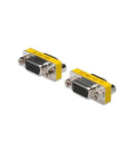 Digitus sériový adaptér, Gender Changer, D-Sub15, metal housing, F/F, with Hex screws