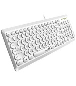 GENIUS Slimstar Q200 Klávesnice, drátová, USB, CZ+SK layout, bílá