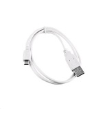 C-TECH Kabel USB 2.0 AM/Micro, 2m, bílý