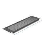 Delock 19” žaluziový panel s kruhovými otvory, 3U, černý
