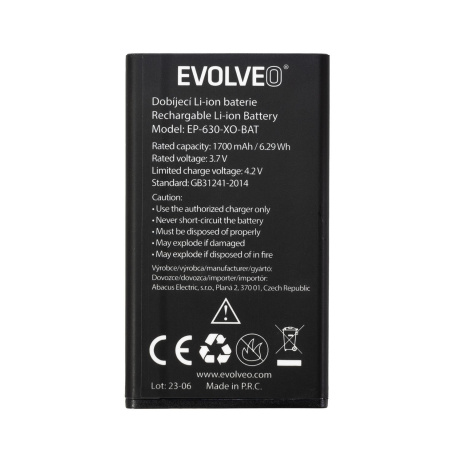 EVOLVEO orig. baterie 1700 mAh pro EasyPhone XO (EP-630)