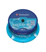 VERBATIM CD-R(25-Pack)Cake/Crystal/52x/700MB