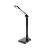 Platinet PDL194B stolní LED lampa Remus 5W stmívatelná, dotykové ovládání, USB port, černá