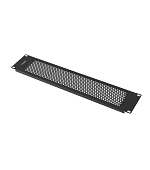 19" PLASTOVÝ RYCHLOMONTÁŽNÍ OHNIVZDORNÝ ZASLEPOVACÍ PANEL 2U ČERNÝ LANBERG