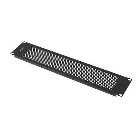 19" PLASTOVÝ RYCHLOMONTÁŽNÍ OHNIVZDORNÝ ZASLEPOVACÍ PANEL 2U ČERNÝ LANBERG
