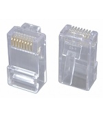 Konektor RJ45 CAT5E UTP 8p8c pro licnu 100ks bal.