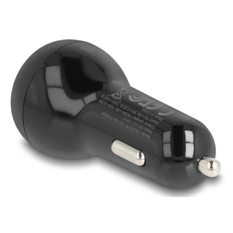 Delock Nabíječka do auta, 2 x USB Type-C™ PD 3.0, o výkonu 40 W