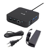 i-tec USB-C DP Dual HDMI Docking Station, Power Delivery 100W + i-tec Universal Charger 100W