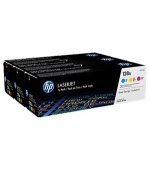 HP 128A trojbalení - azurová, purpurová, žlutá