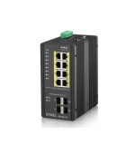 Zyxel 8xGb+4xSFP POE IP30 DIN 240W RGS200-12P