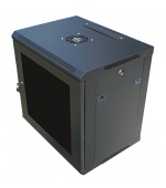 Datacom 19" rozvaděč 9U/450 mm (sklo) černý